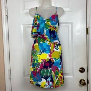 J.Crew Womens Floral ruffle Spaghetti St